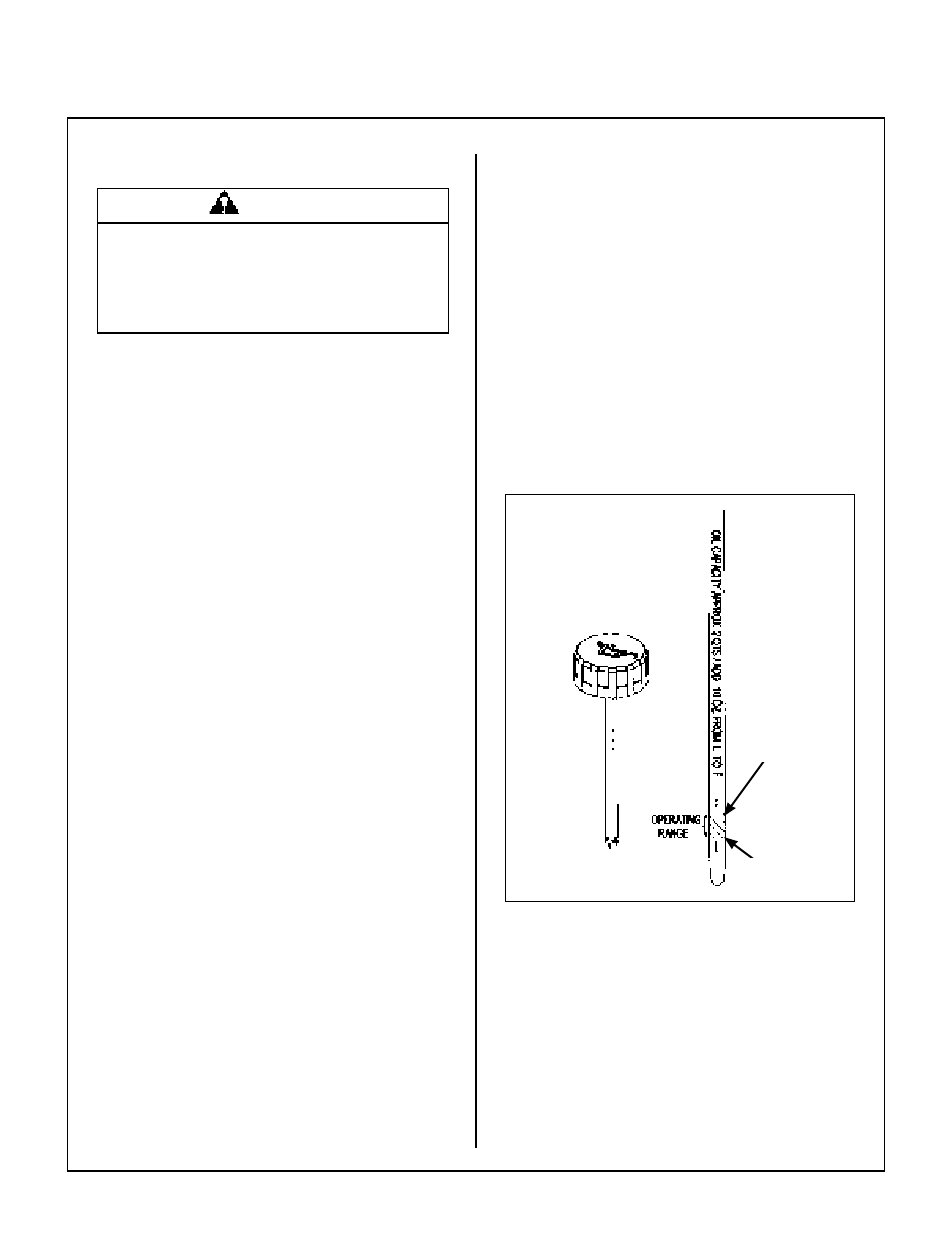 Lubrication, Engine oil, Engine break-in oil | Checking engine crankcase oil level, Dipstick operating range, Changing engine crankcase oil/oil filter, Maintenance instructions | Walker MC (20 HP) User Manual | Page 47 / 72