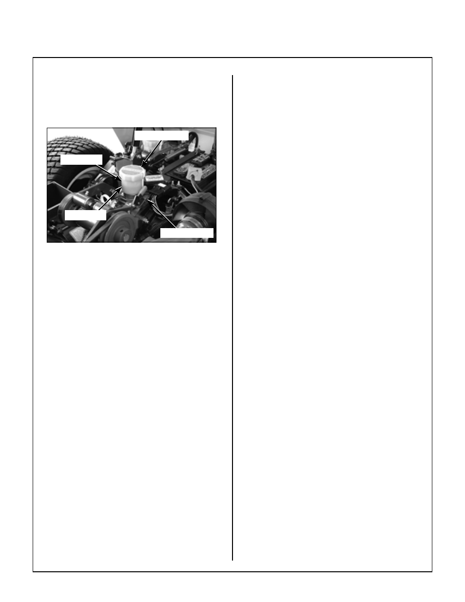 Transmission reservoir and air bleed plug location, Grease fitting and oil point lubrication, Maintenance instructions | Walker MC (20 HP) User Manual | Page 51 / 72