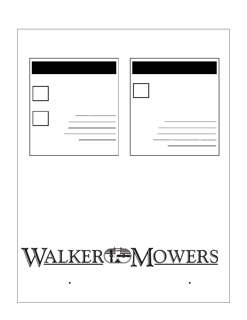 Sound - model mc, Vibration - model mc, 92 0.7g | Walker MC (20 HP) User Manual | Page 72 / 72