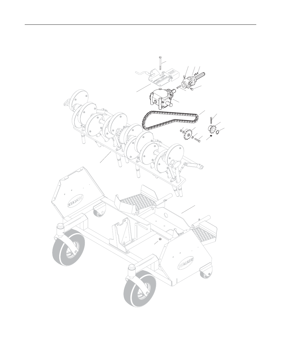 Power transmission components | Walker PA6685 User Manual | Page 25 / 28
