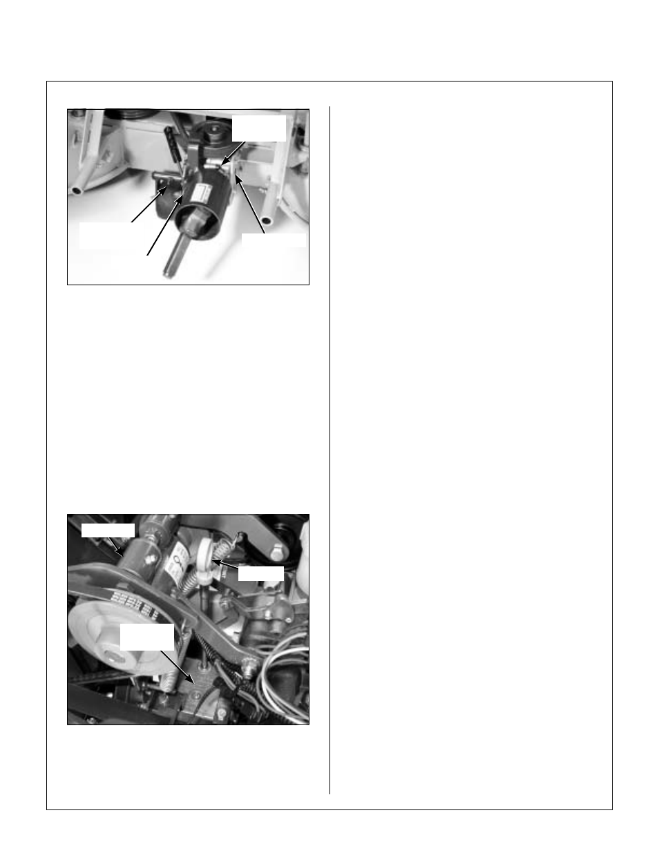 Gearbox, dolly wheel, and u-joint lubrication, Tractor pto gearbox lubrication, Checking gearbox oil level | Dipstick location, tractor pto gearbox, Changing gearbox oil, Gear axle lubrication, Hydrostatic transmission fluid, Checking hydrostatic transmission fluid level, Maintenance instructions | Walker MC (18 HP) User Manual | Page 50 / 72