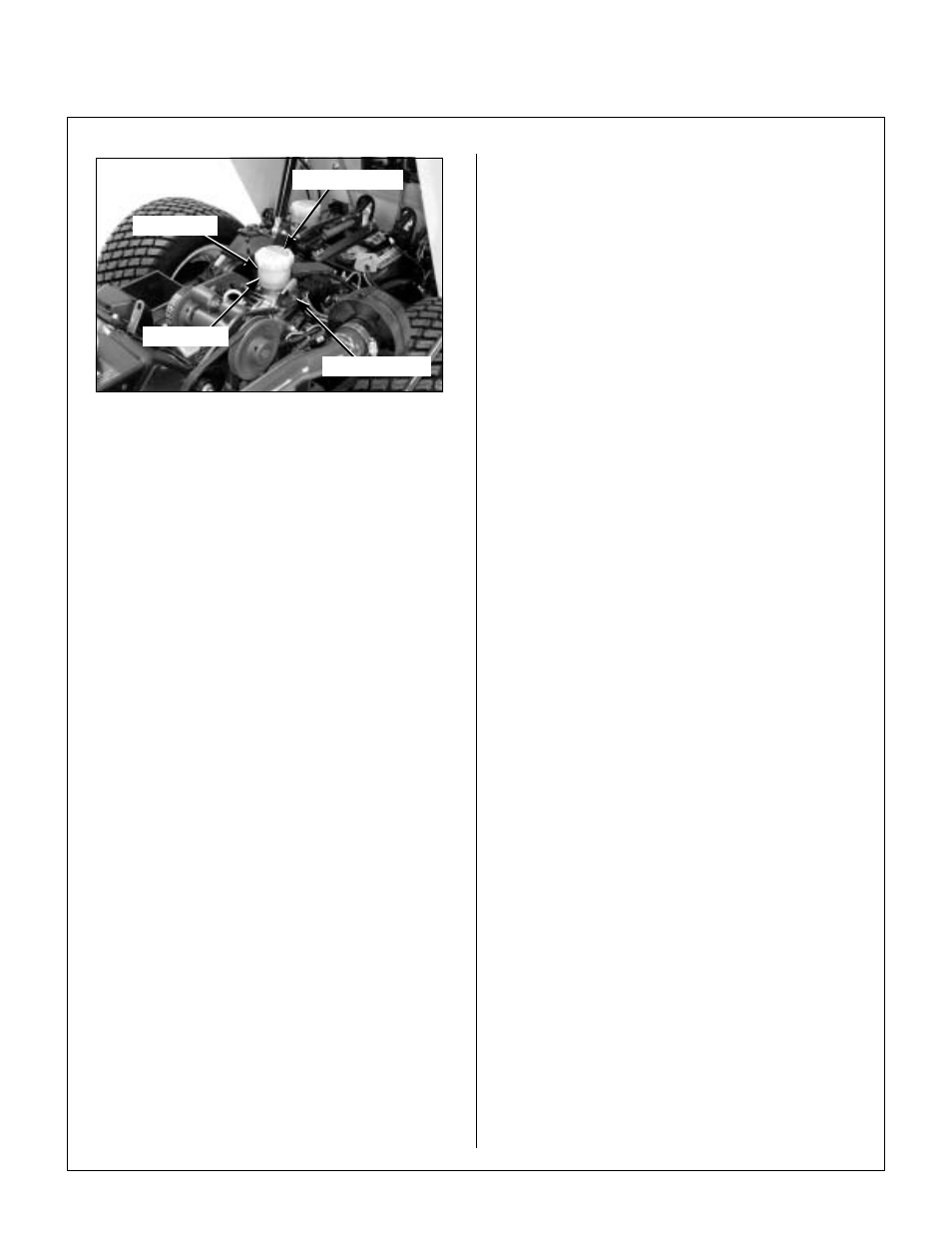 Transmission reservoir and air bleed plug location, Grease fitting and oil point lubrication, Maintenance instructions | Walker MC (18 HP) User Manual | Page 51 / 72