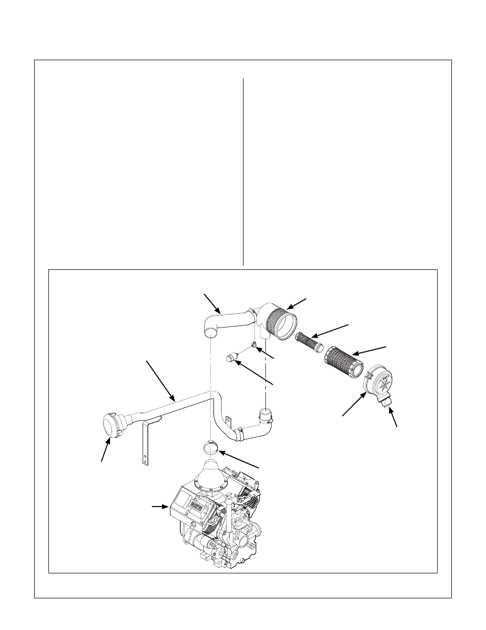 Cleaning, Engine air cleaner system, Turbine precleaner | Engine air cleaner system components, Maintenance instructions | Walker MC (18 HP) User Manual | Page 54 / 72