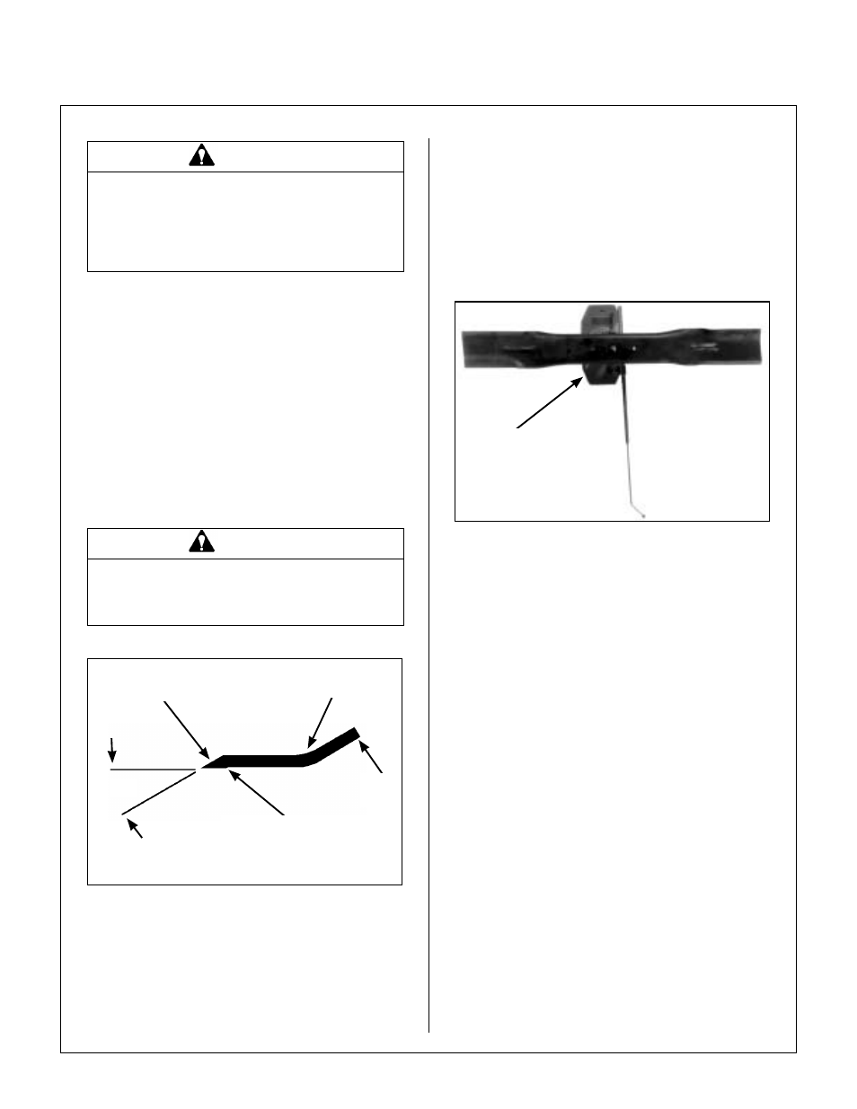 Mower blade profile for sharpening, Blade balanced on magnetic wall-mounted balancer, Drive belts | Maintenance instructions | Walker MC (18 HP) User Manual | Page 61 / 72