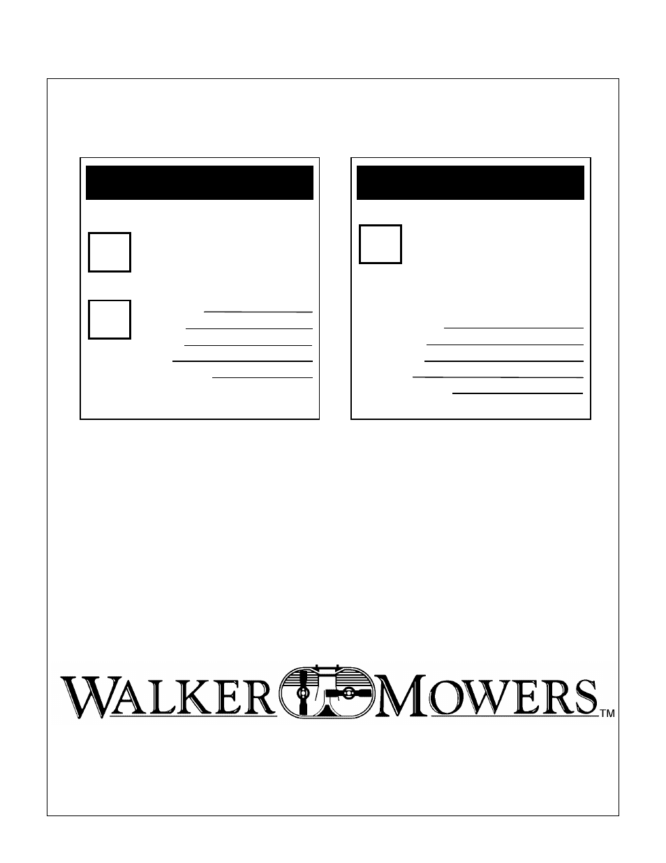 Sound - model mc, Vibration - model mc, 92 0.7g | Walker MC (18 HP) User Manual | Page 72 / 72