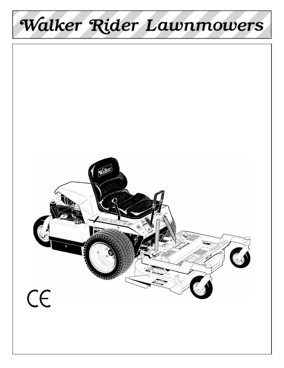 Walker MB (18 HP) User Manual | 72 pages