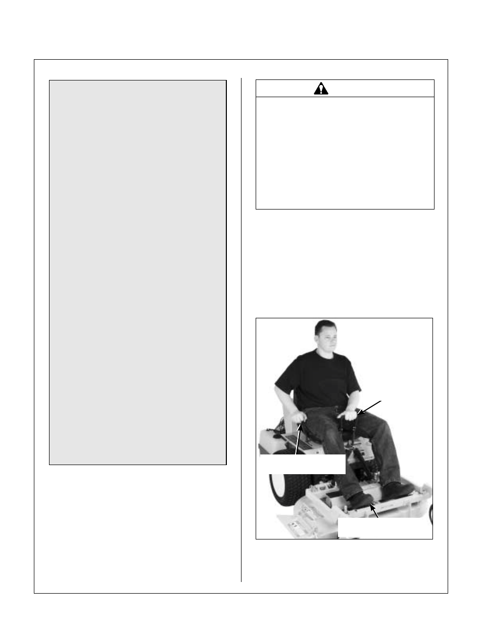 Correct operator hand position on the controls, Operating instructions | Walker MB (18 HP) User Manual | Page 31 / 72