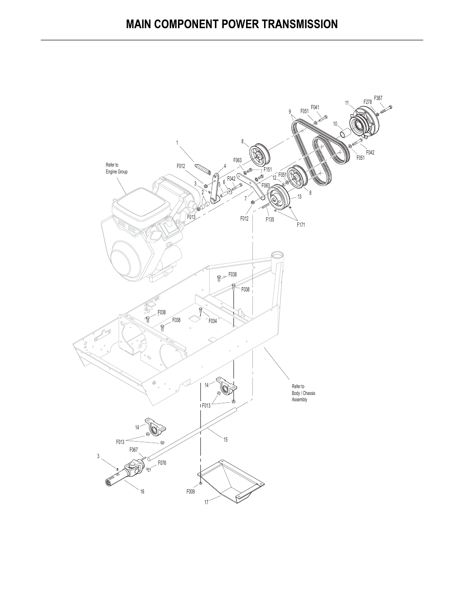 Main component power transmission | Walker MB (18 HP) User Manual | Page 59 / 72