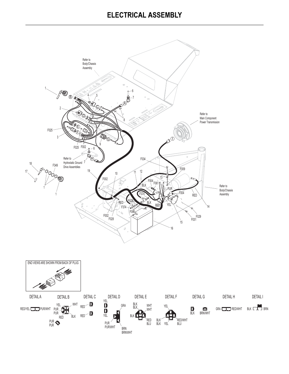 Electrical assembly | Walker MB (18 HP) User Manual | Page 67 / 72