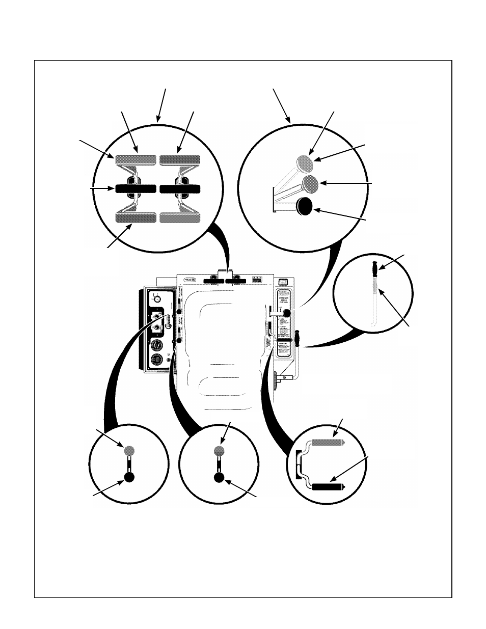 Choke, Disengaged position, Throttle | Blade clutch (pto) pull up to engage, Engaged position, Parking brake, Off position, On position, Neutral-park position, Fast throttle position | Walker MT User Manual | Page 31 / 92