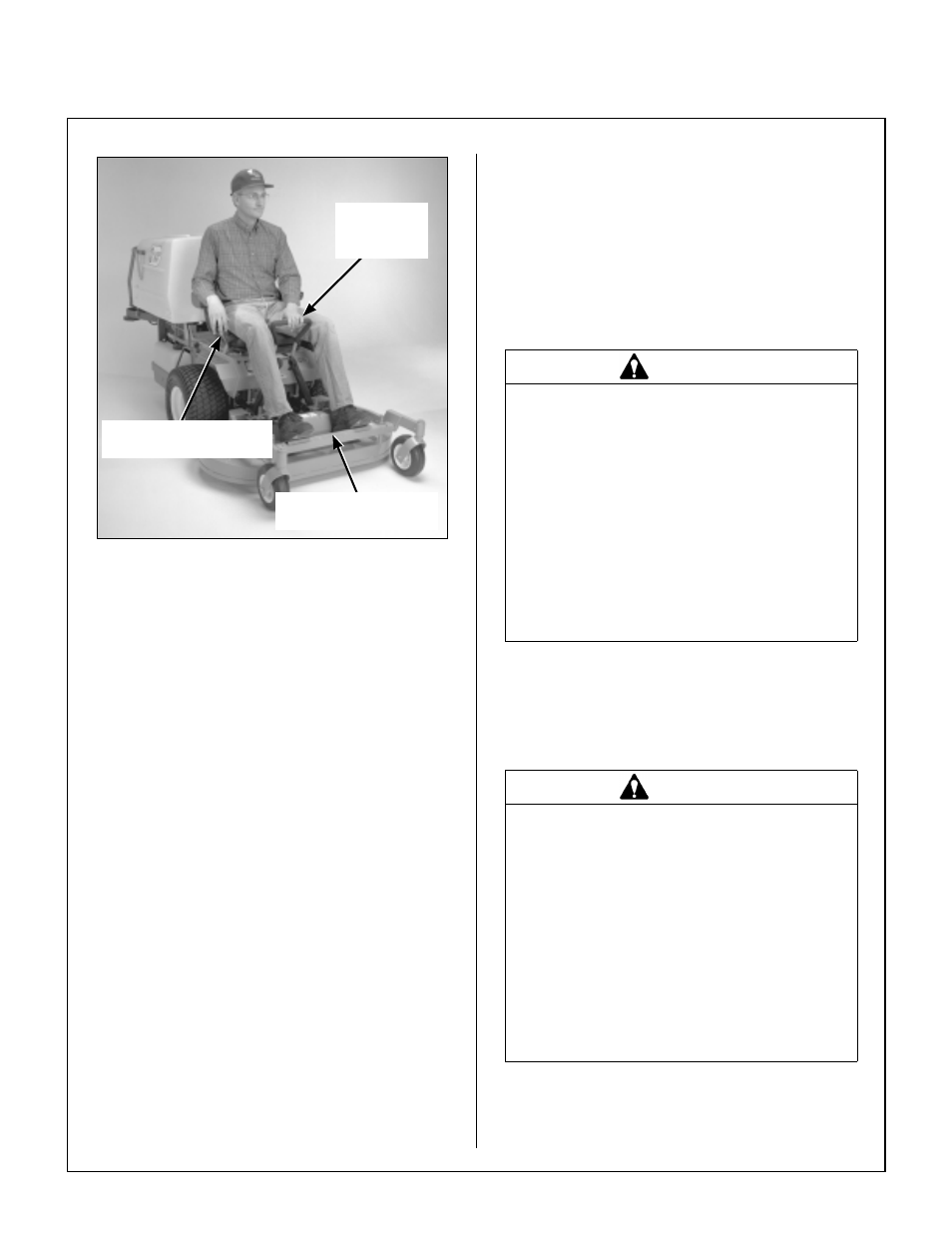 Pull steering levers with left hand, Correct operator hand position on the controls, Operating instructions | Walker MT User Manual | Page 36 / 92