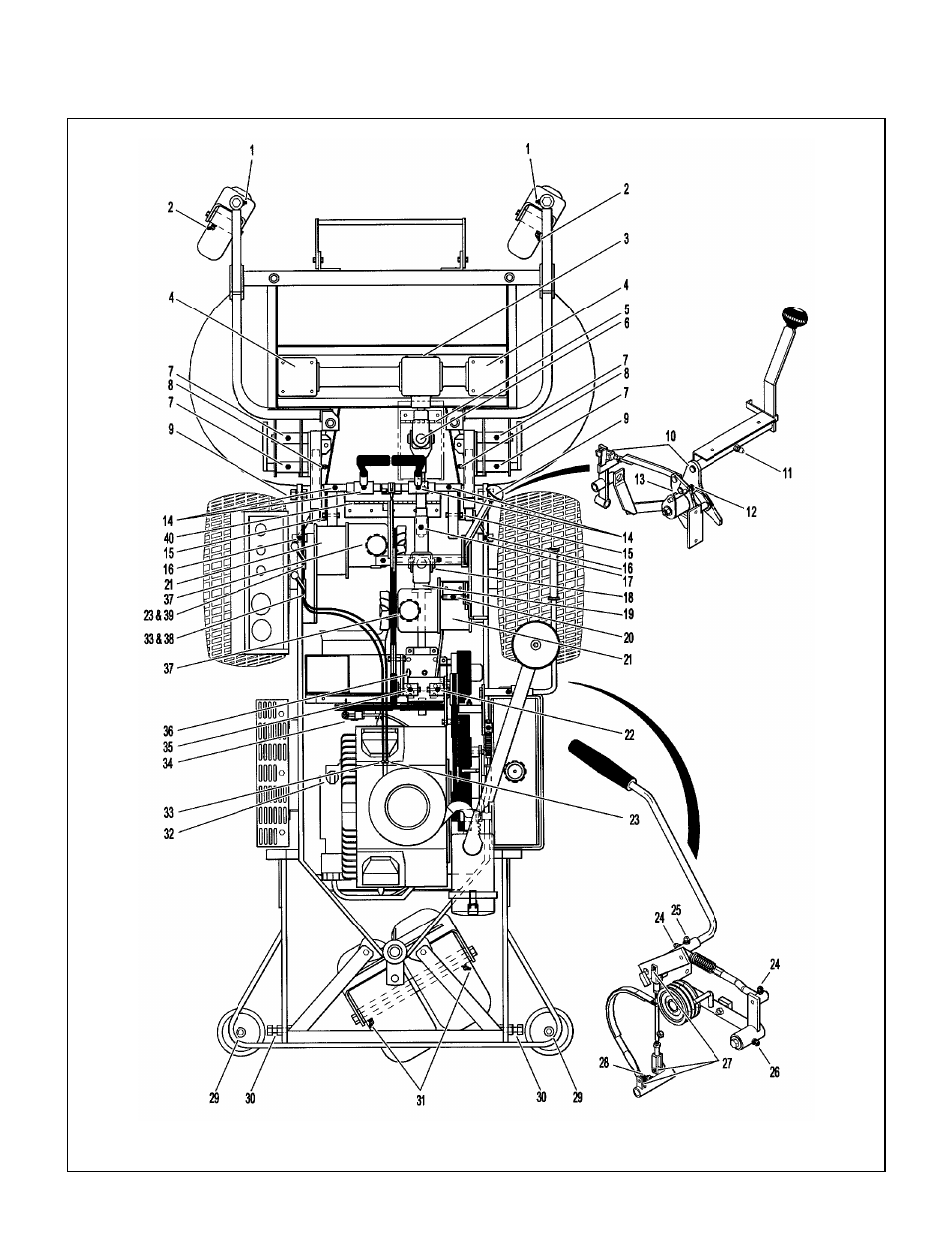 Chassis and deck lubrication points, Maintenance instructions | Walker MT User Manual | Page 53 / 92