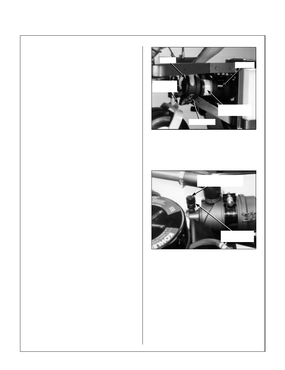 Turbine precleaner, Donaldson radialseal™ air cleaner (primary), Canister | Push button to reset indicator after service, Air restriction gauge location, Maintenance instructions | Walker MT User Manual | Page 58 / 92