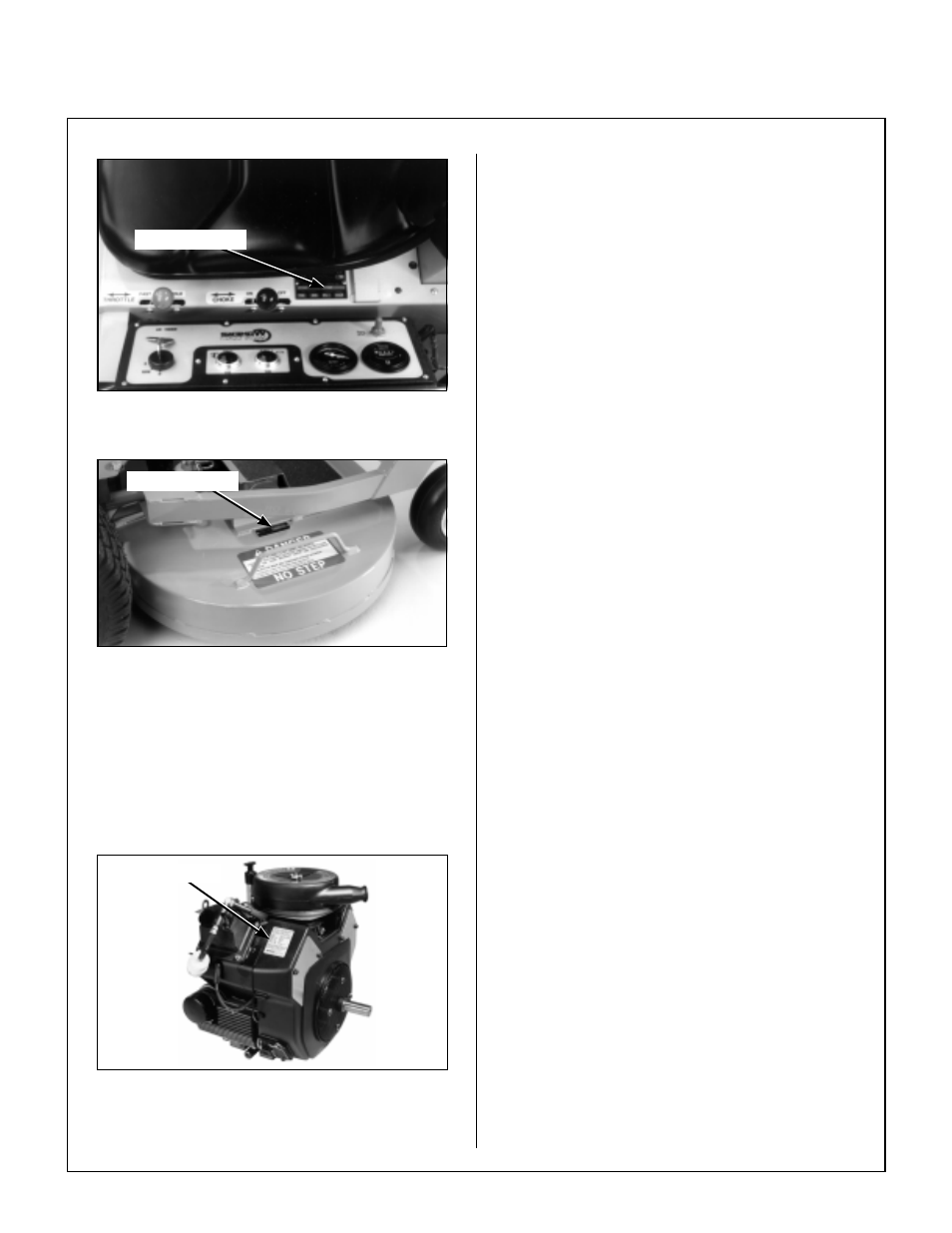Serial number, Tractor serial number location, Mower deck serial number location | Engine serial number location, General information | Walker MT User Manual | Page 6 / 92