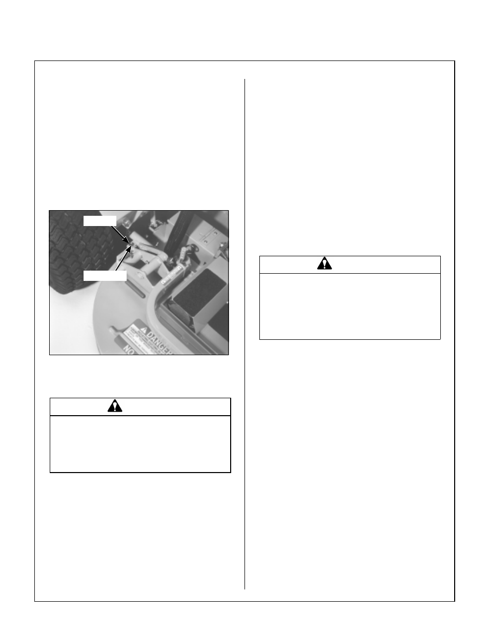 Tilt-up deck adjustable stop, Set screw, Carburetor | Engine idle adjustment, Maintenance instructions | Walker MT User Manual | Page 84 / 92