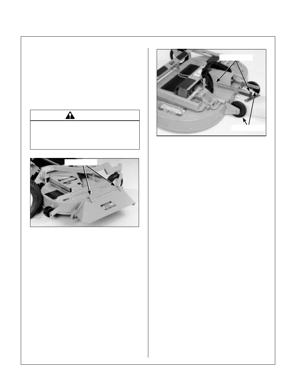 Pto shaft guard installation, Tilt-up roller wheel installation, Mower deck installation on tractor | Deck installation, Assembly instructions | Walker MT User Manual | Page 27 / 100