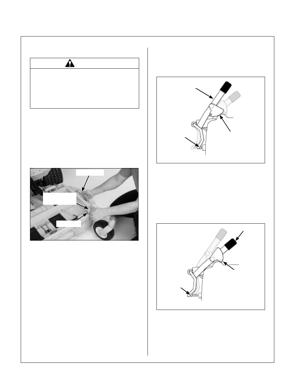 Adjusting cutting height, Cutting height adjustment, Transmission lockout | Lockout lever - freewheel postion, Lockout lever - normal operating position, Operating instructions | Walker MT User Manual | Page 44 / 100