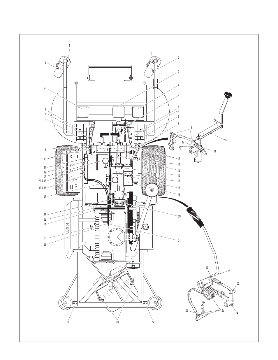 Chassis and deck lubrication points, Maintenance instructions, Lubrication | Walker MT User Manual | Page 59 / 100