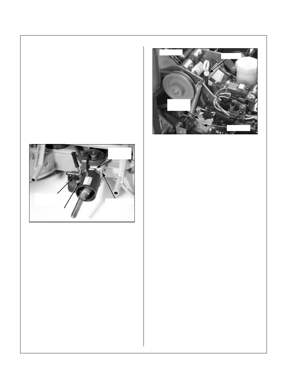 Gearbox, dolly wheel, and u-joint lubrication, Tractor pto gearbox lubrication, Checking gearbox oil level | Dipstick location, tractor pto gearbox, Changing gearbox oil, Gear axle lubrication, Maintenance instructions | Walker MT User Manual | Page 61 / 100