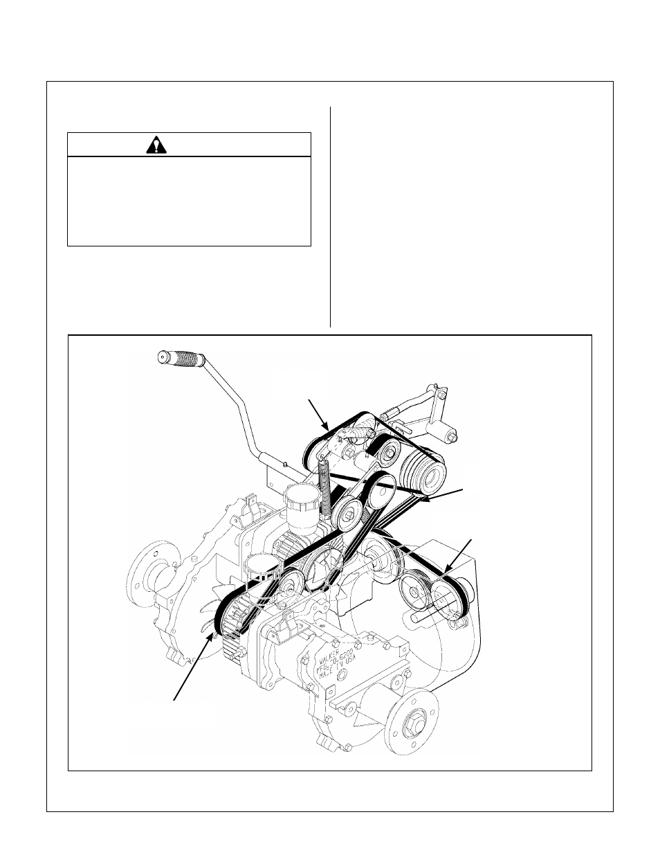 Replacing/repairing, Drive belts, Belt locations | Maintenance instructions | Walker MT User Manual | Page 74 / 100