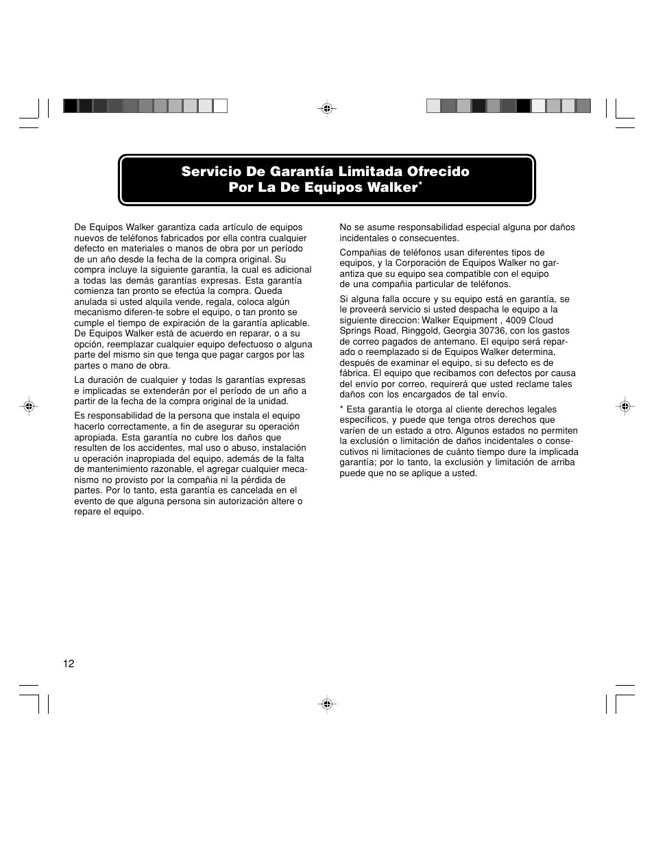 Walker W-400 User Manual | Page 29 / 48