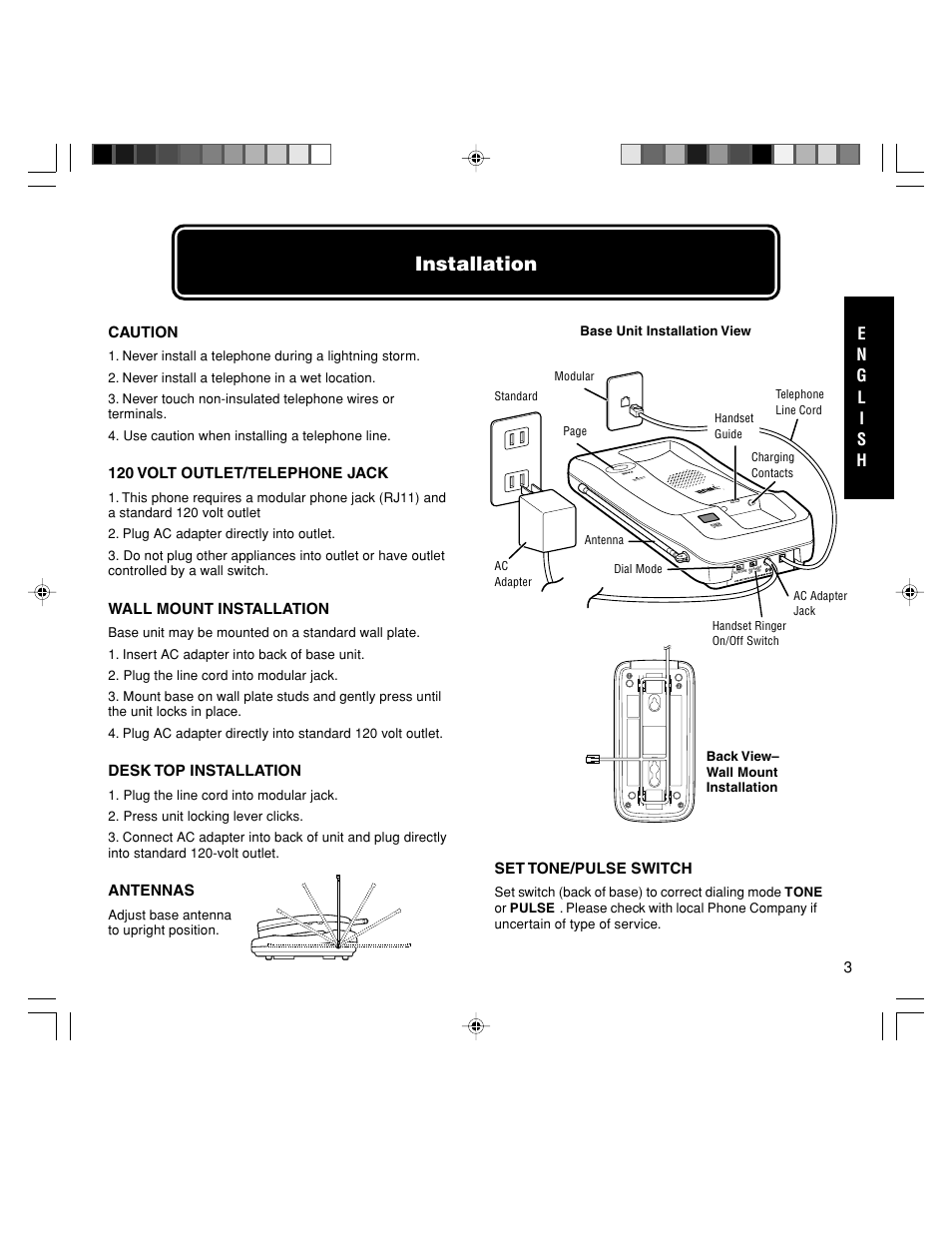 Installation | Walker W-400 User Manual | Page 5 / 48