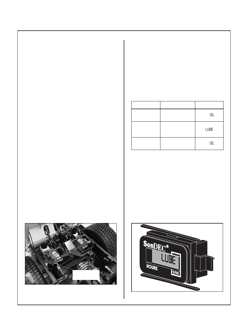 Parking brake, Transaxle lockout rods, Hydro lockout rod location | Hourmeter, Operating instructions | Walker MBSSD (27 HP) User Manual | Page 28 / 84