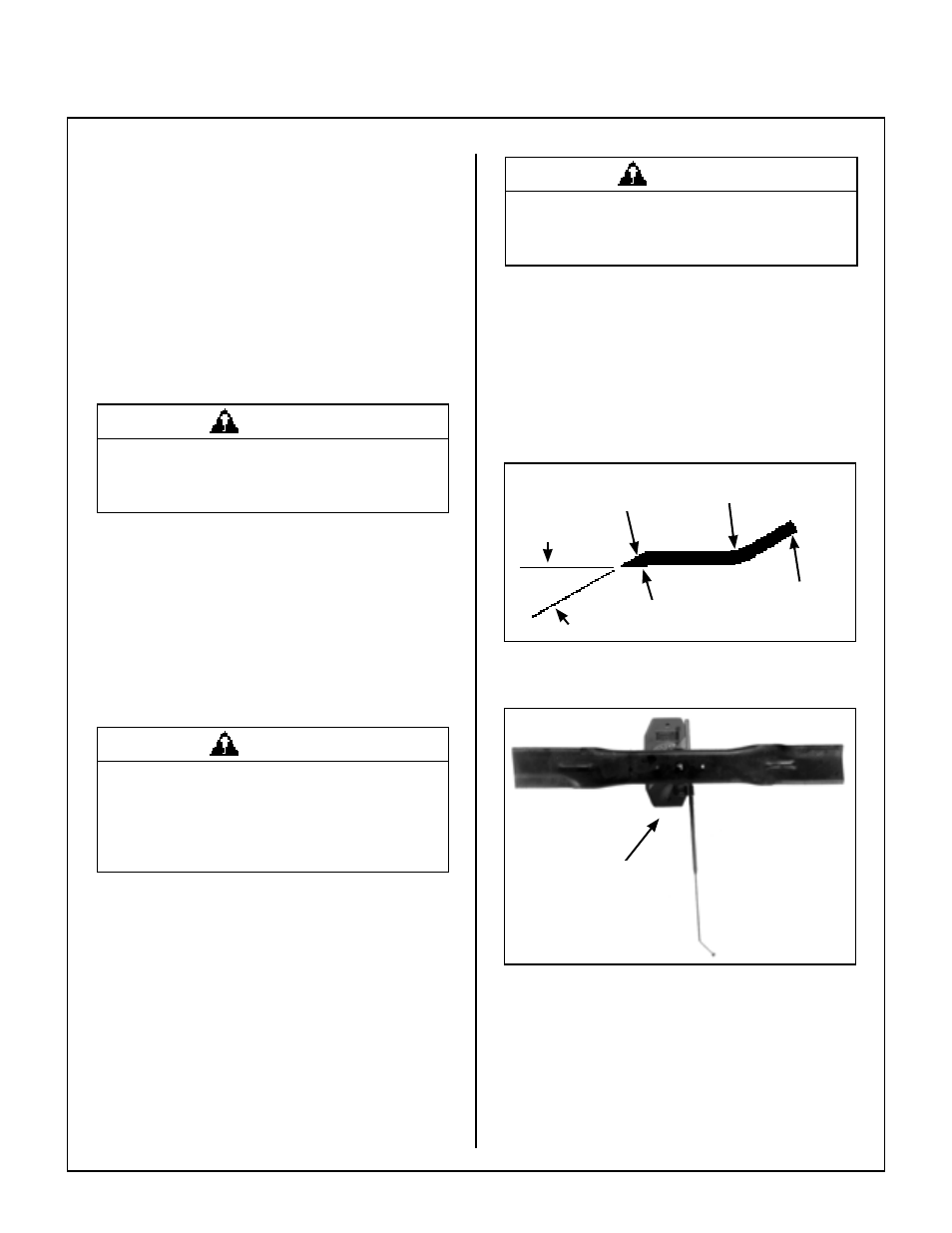 Mower blade profile for sharpening, Blade balanced on magnetic wall-mounted balancer, Maintenance instructions | Walker MBSSD (27 HP) User Manual | Page 52 / 84