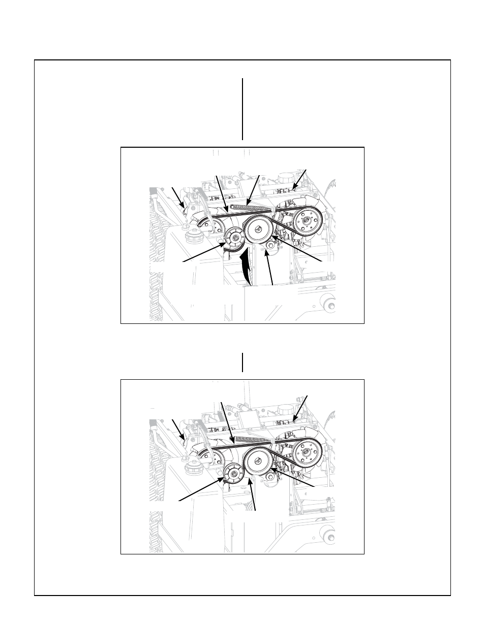 Ground drive belt, Ground drive belt assembly (disengaged), Ground drive belt assembly (engaged) | Maintenance instructions | Walker MBSSD (27 HP) User Manual | Page 55 / 84