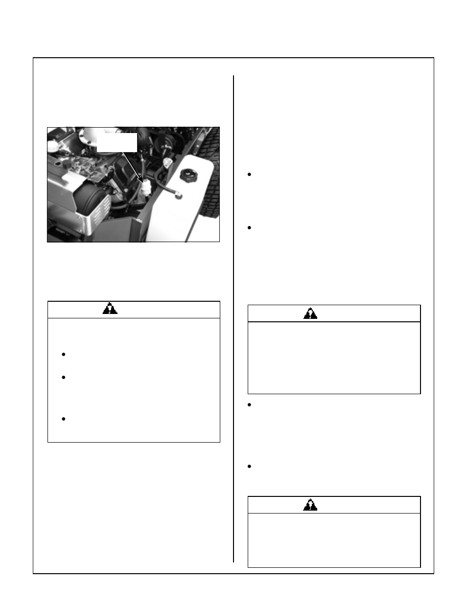 Fuel filter, Fuel filter location, Mower blades | Maintenance instructions | Walker MBSSD (27 HP) User Manual | Page 56 / 84