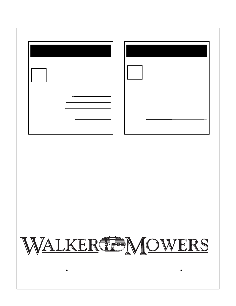 Sound - model mbs, Vibration - model mbs | Walker MBSSD (27 HP) User Manual | Page 84 / 84