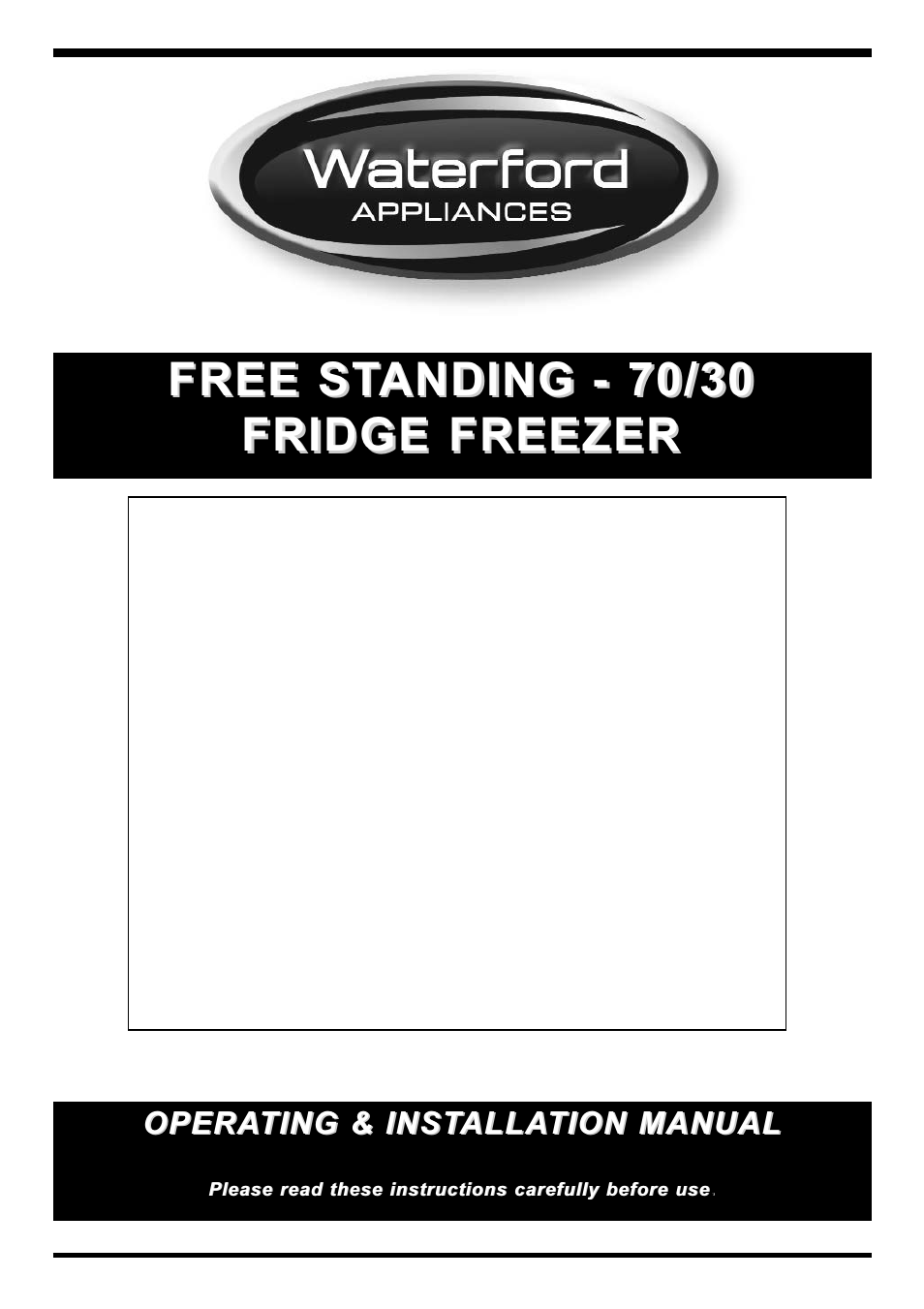 Waterford Precision Cycles Freestanding 70 User Manual | 15 pages