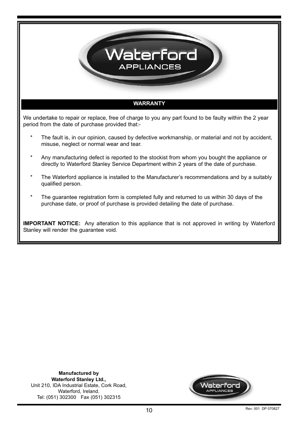 Waterford Precision Cycles Ceramic Hob User Manual | Page 11 / 11