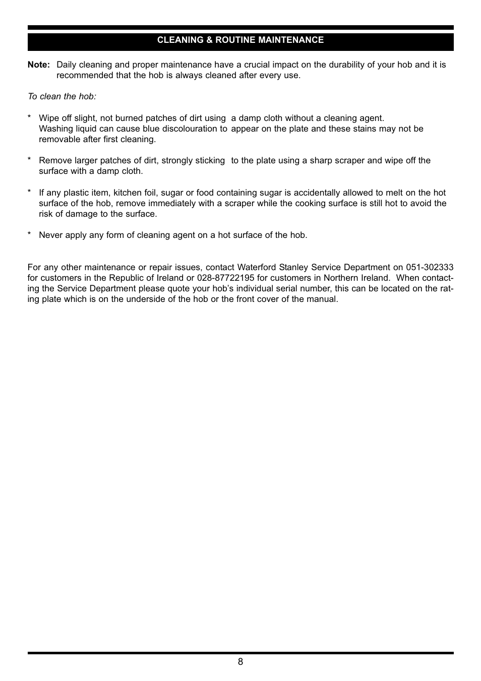 Waterford Precision Cycles Ceramic Hob User Manual | Page 9 / 11
