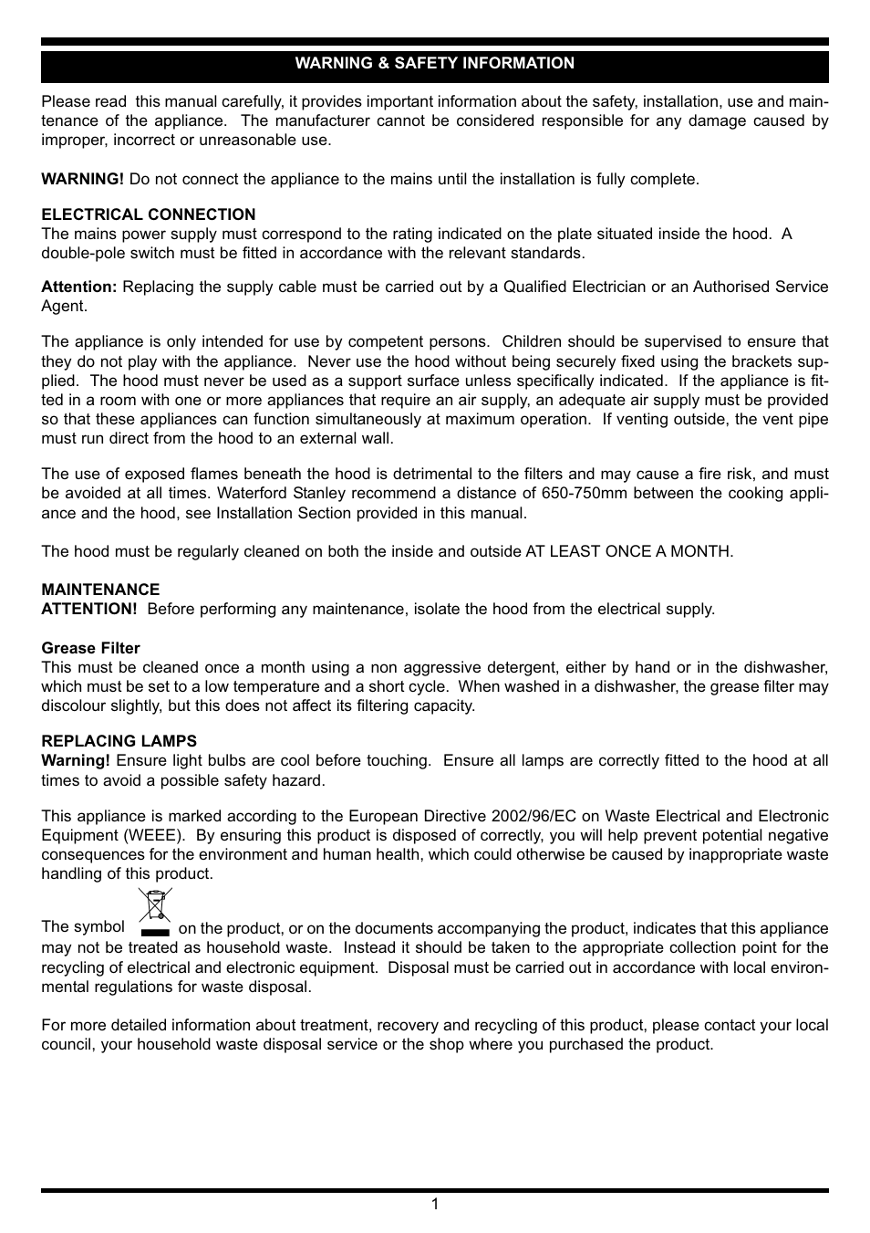 Waterford Precision Cycles Stainless Steel Box Hood User Manual | Page 2 / 7