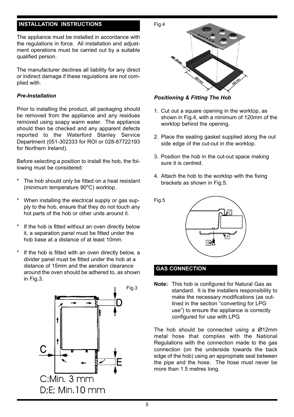 Waterford Precision Cycles Gas Hob User Manual | Page 6 / 11