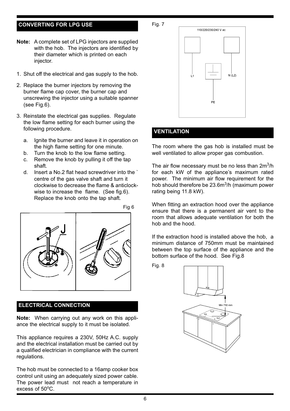 Waterford Precision Cycles Gas Hob User Manual | Page 7 / 11