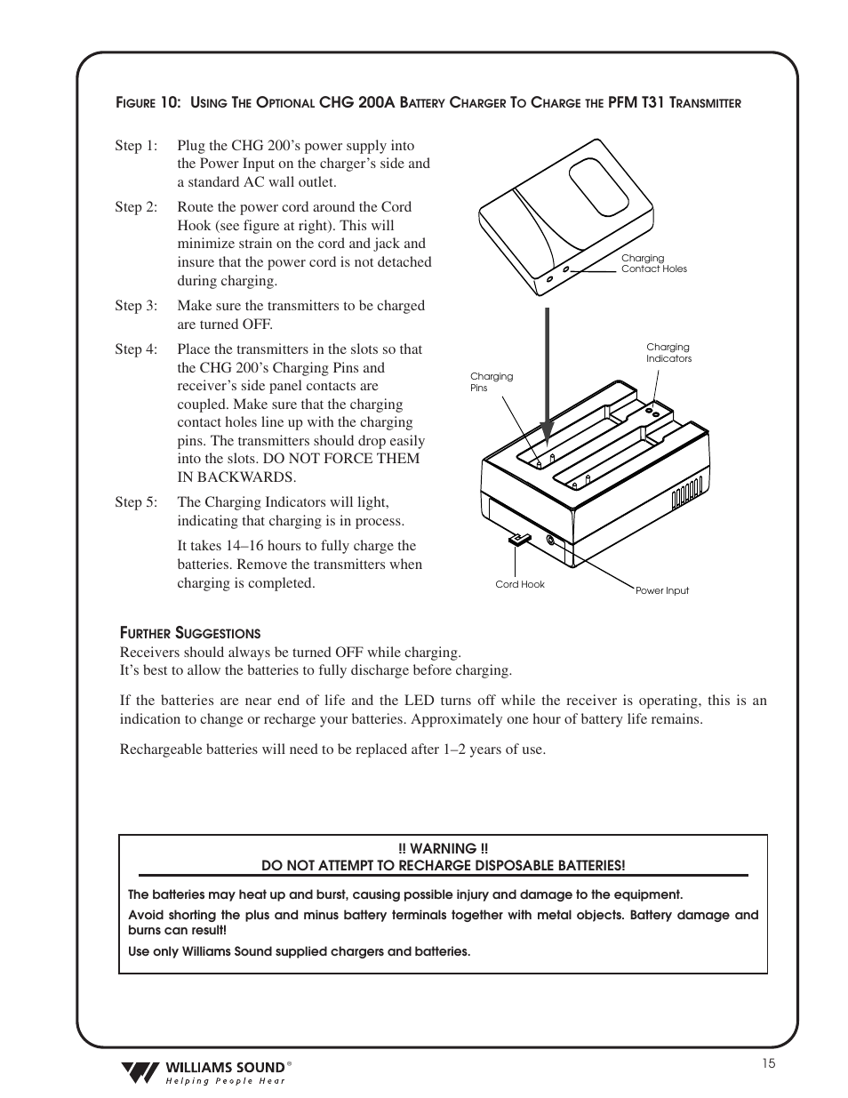 Williams Sound HEARING HELPER TGS PRO 720 User Manual | Page 15 / 20