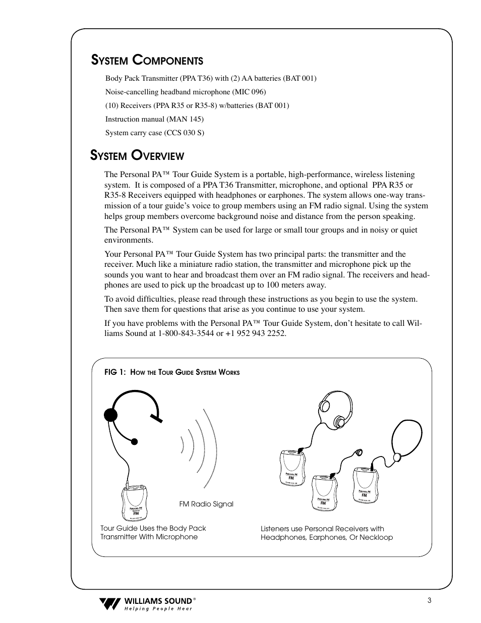 Williams Sound PPA T36 User Manual | Page 3 / 20