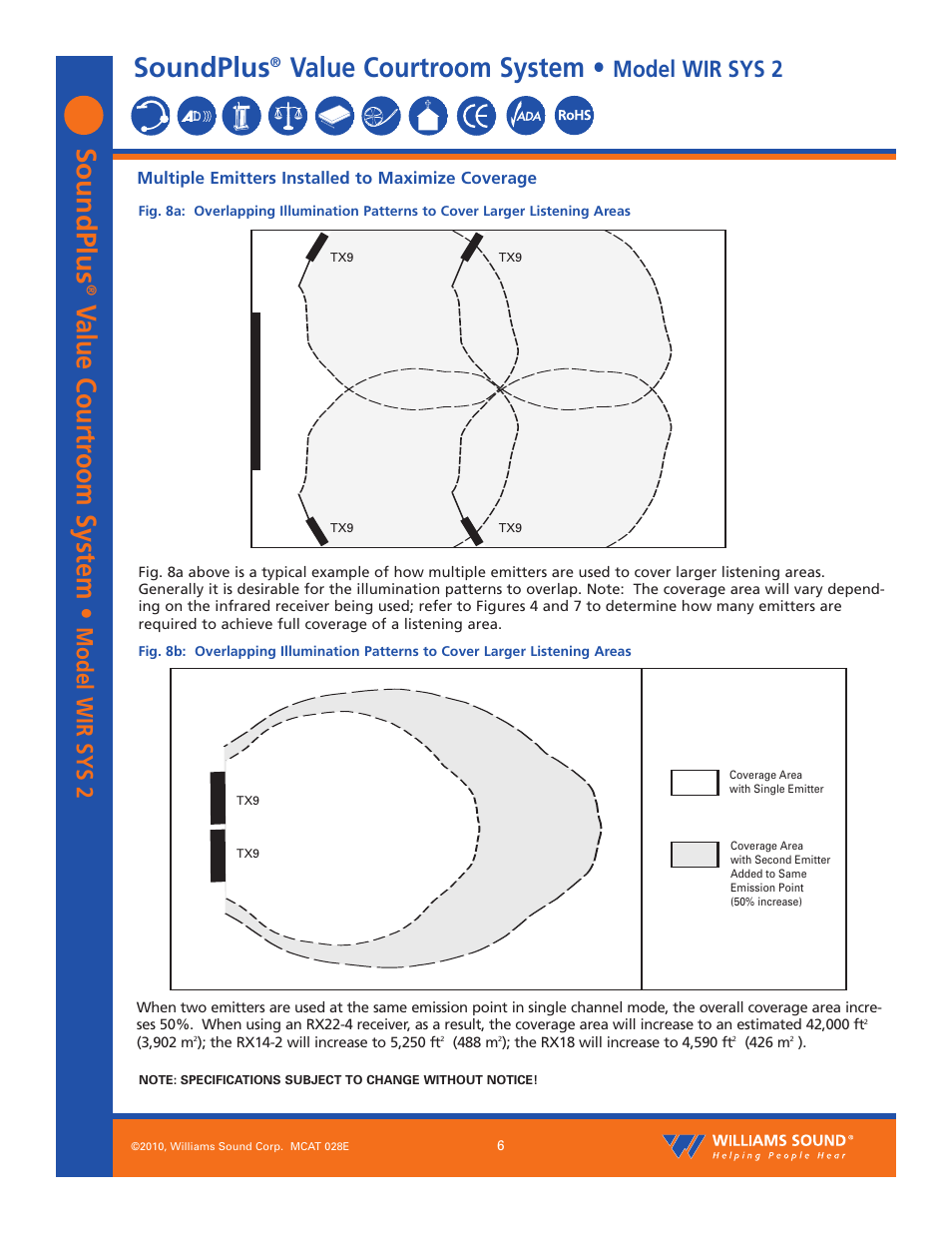 Soundplus, Value courtroom system | Williams Sound SoundPlus Value Courtroom System WIR SYS 2 User Manual | Page 6 / 12