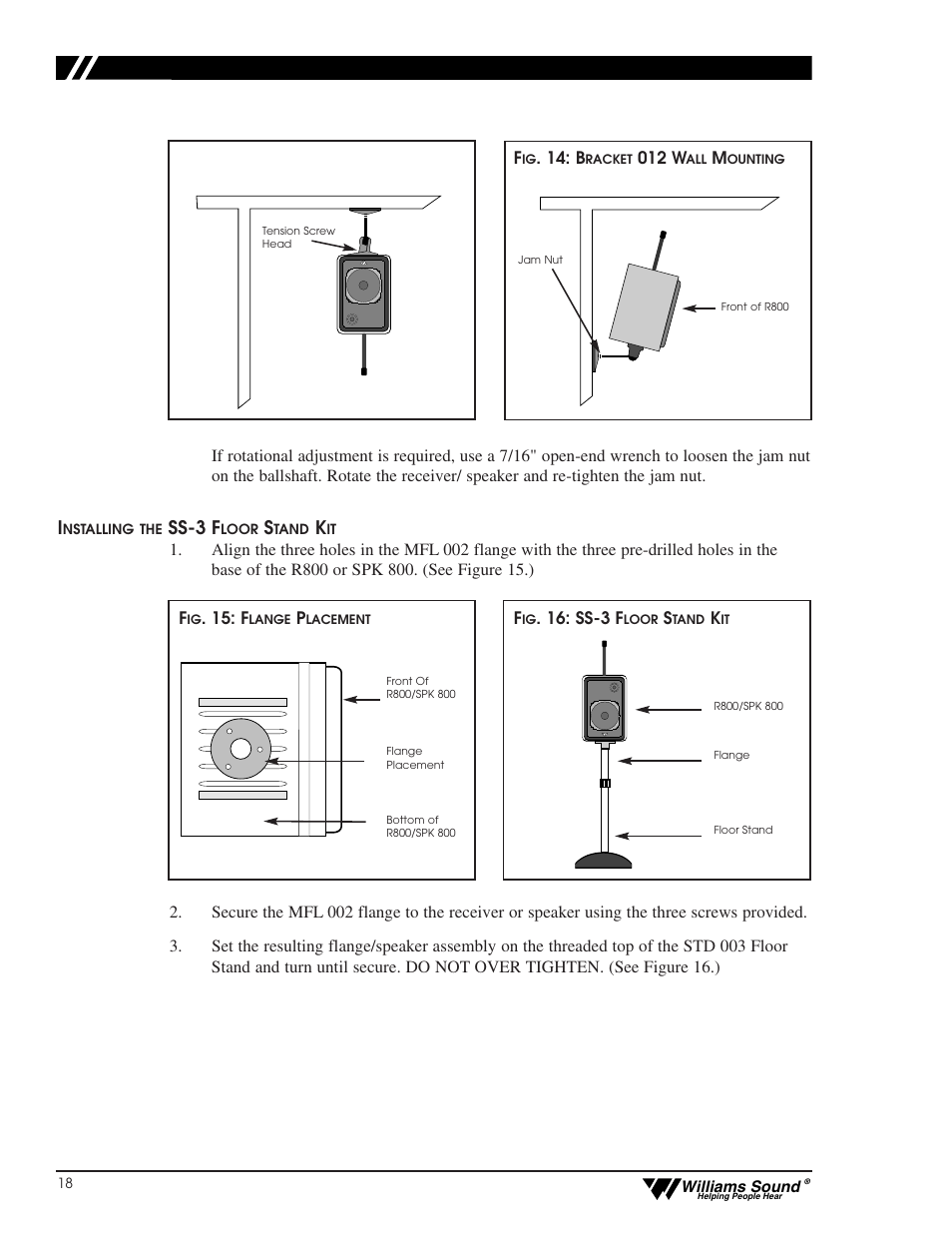 Ss-3 f | Williams Sound CFM 400 User Manual | Page 17 / 19