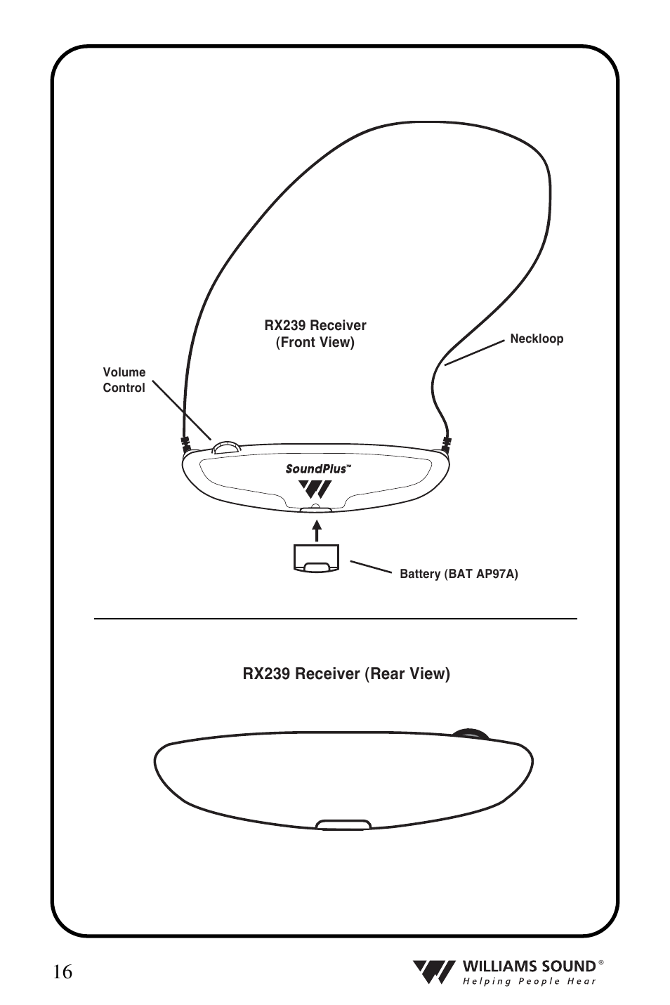 Williams Sound WIR 239 User Manual | Page 16 / 24