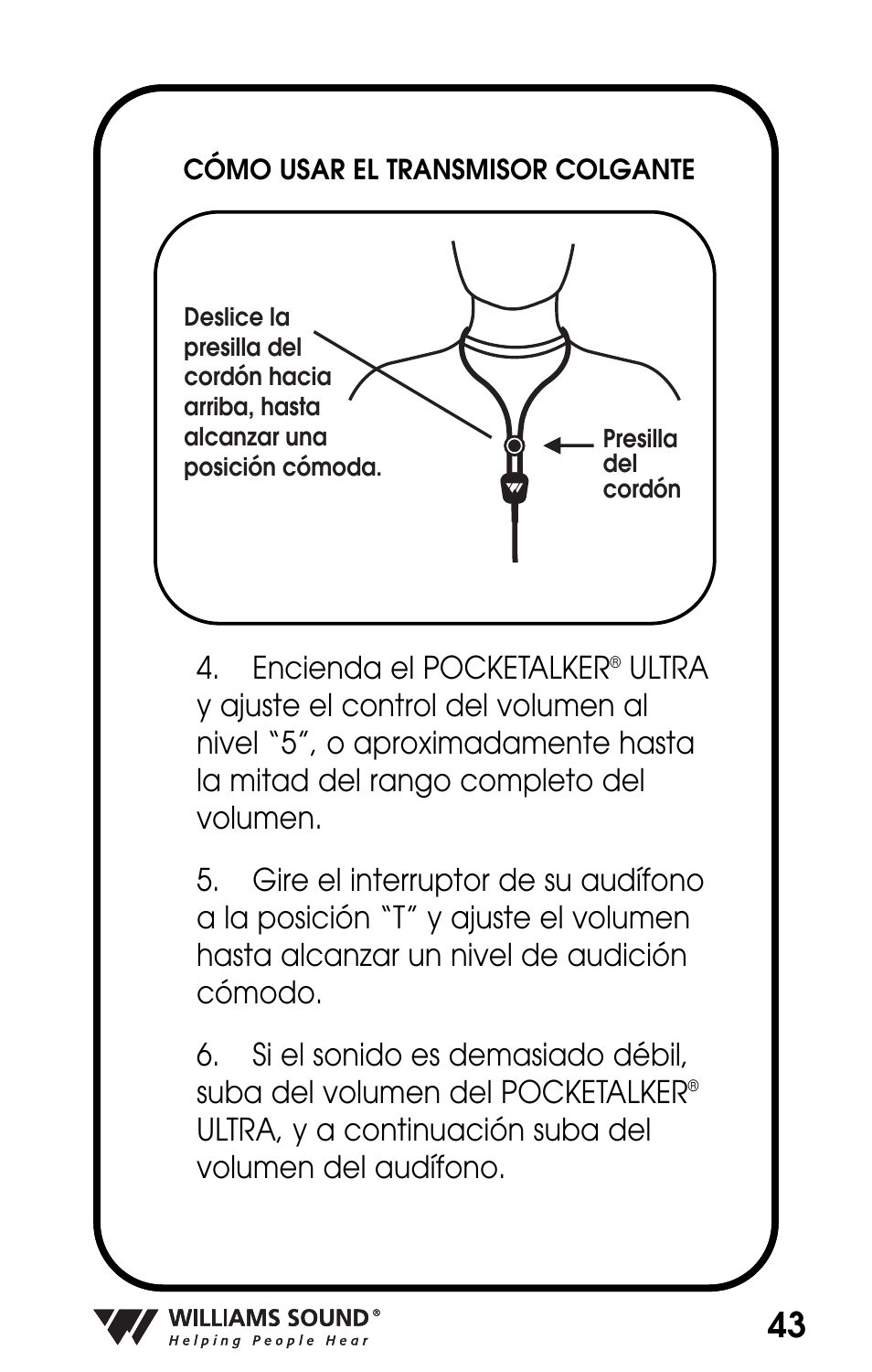 Williams Sound POCKETALKER PKT D1 User Manual | Page 43 / 80