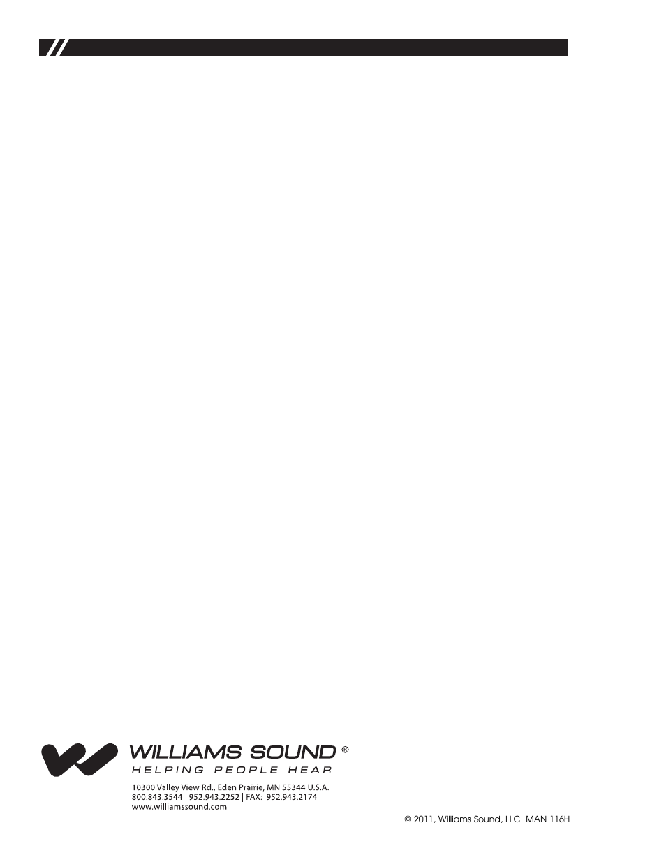 Williams Sound CHG 3512 User Manual | Page 4 / 4