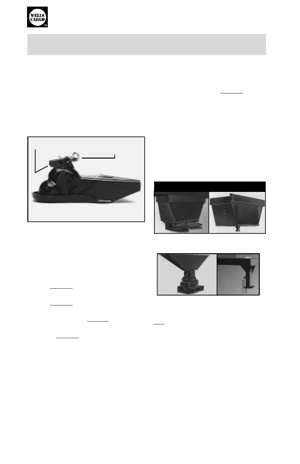 Wells cargo, What to check . . . how to check, Owner’s manual | Ball hitch assembly, Gooseneck hitch types, Gooseneck hitches, 14 ball coupler hitches, Hitch balls | Wells Fargo Automobile Accessories User Manual | Page 16 / 28