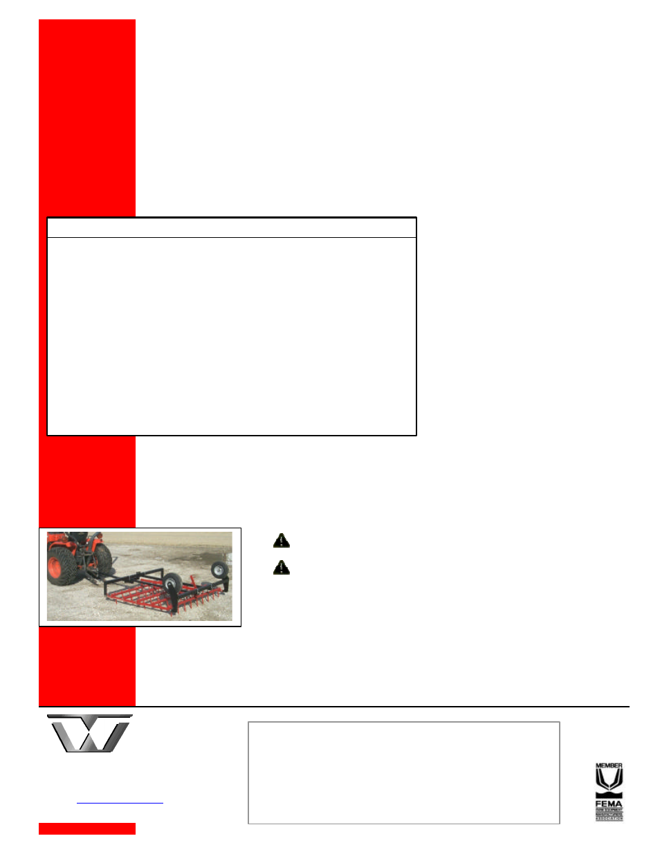 Worksaver flip-over 5 bar spike tooth harrow | Worksaver 250cc User Manual | Page 2 / 2