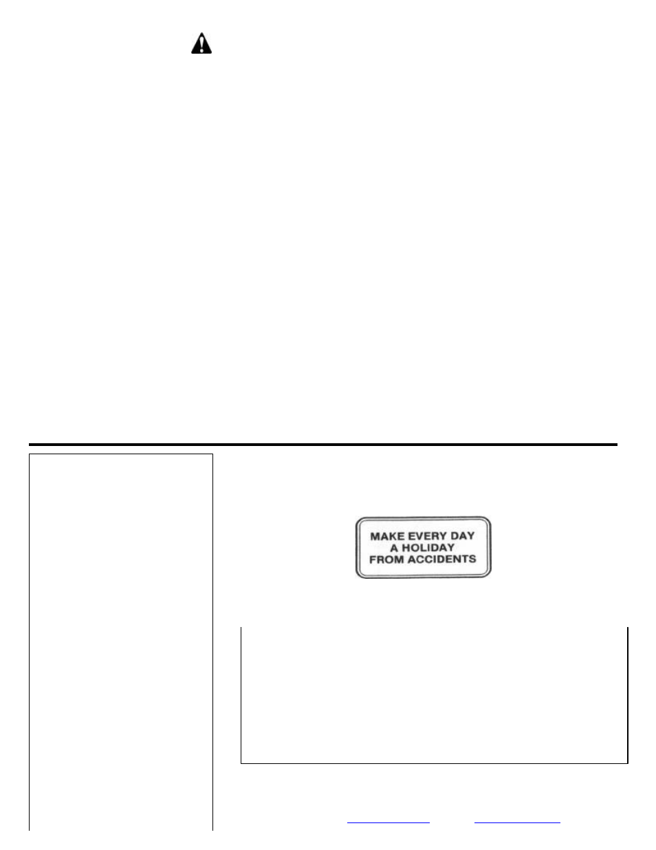 Owner’s manual, Model no. hk-307, 3 pt. hitch adapter kit | Safety precautions, Hk-307 – for a.c. model ca tractors | Worksaver HK-307 User Manual | Page 6 / 6