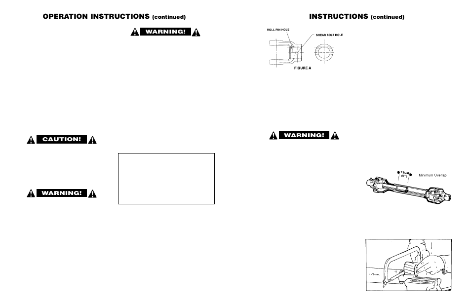 Operation instructions, Instructions, Continued) | Warning, Caution | Worksaver 300 User Manual | Page 14 / 30