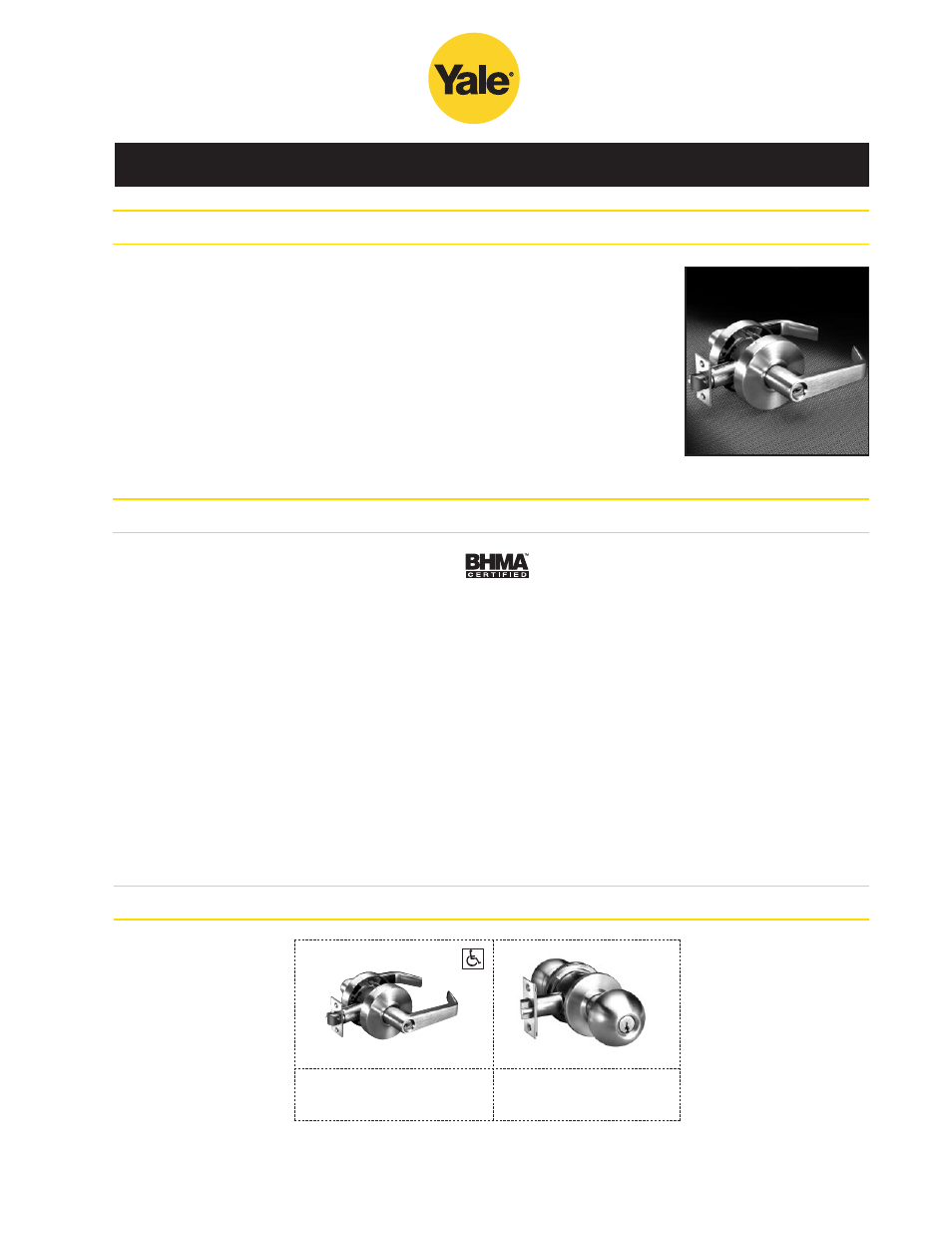 Cylindrical locksets | Yale 400 4400 User Manual | Page 13 / 36
