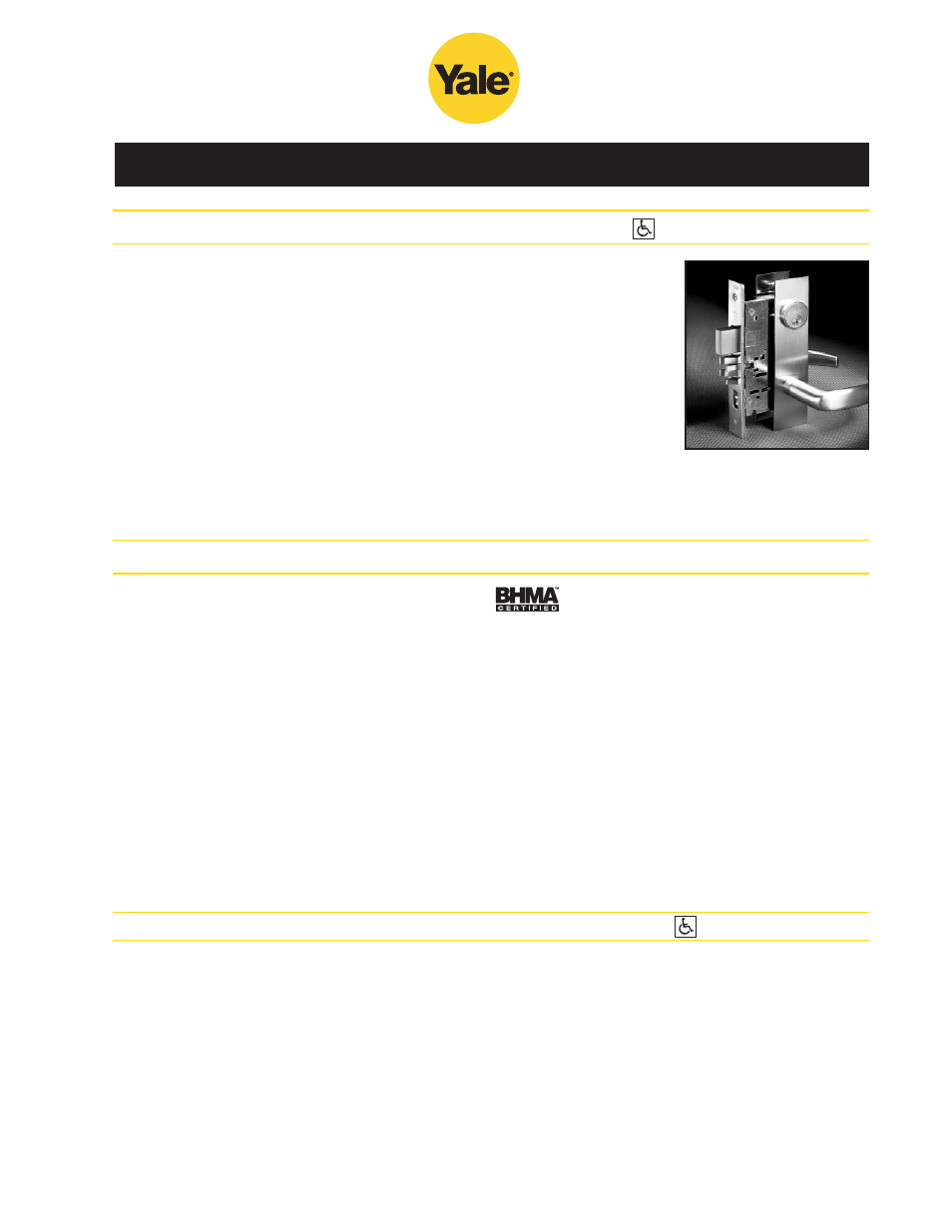 Mortise locksets | Yale 400 4400 User Manual | Page 3 / 36